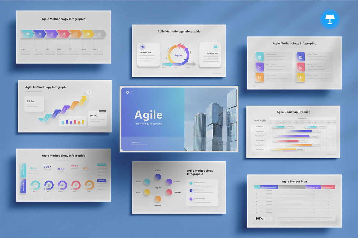 Agile Methodology Keynote, a Presentation Template by Pixslides (Photo 1 of 5)