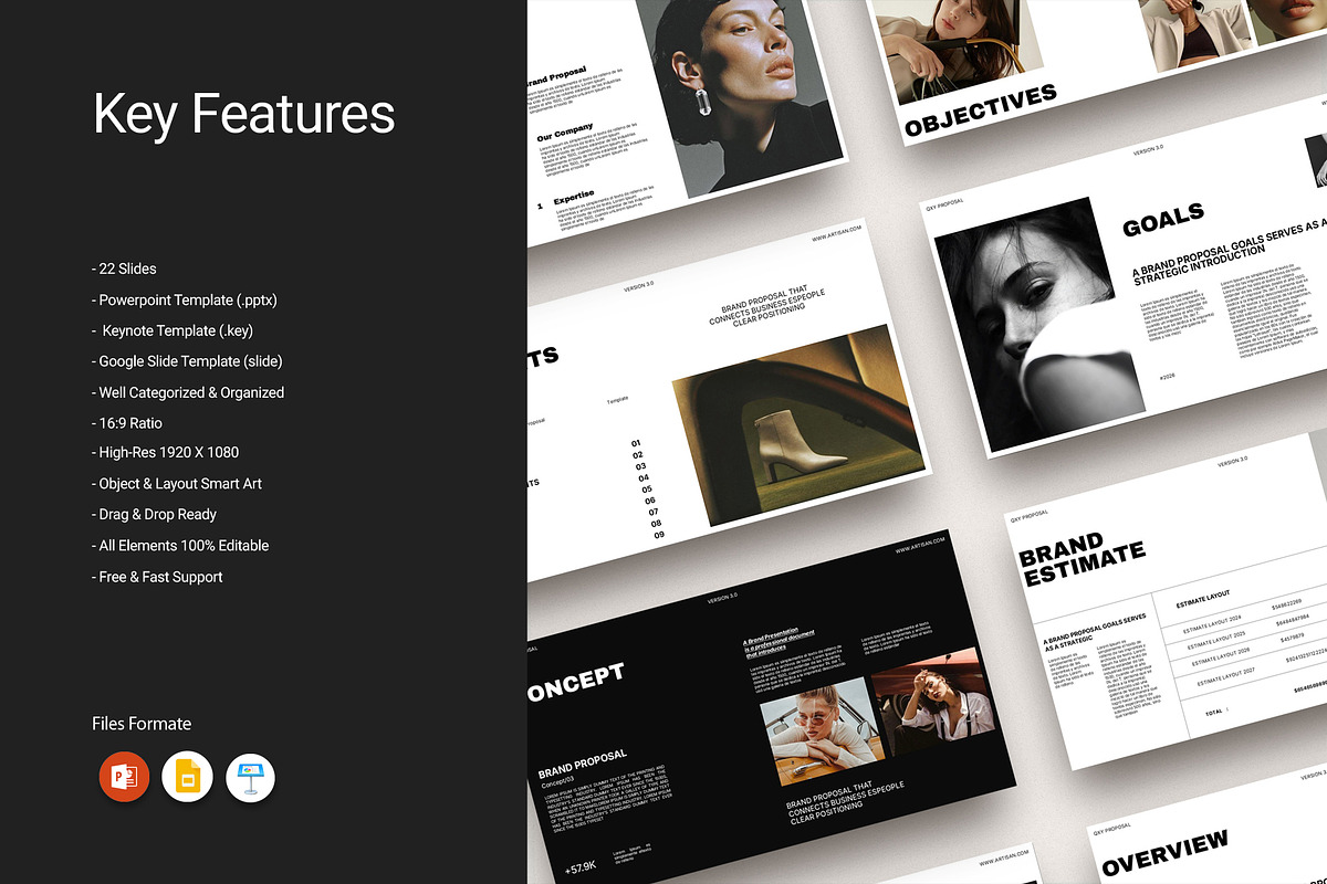 Brand Proposal Presentation Template, a Presentation Template by Studio Artisan (Photo 3 of 7)