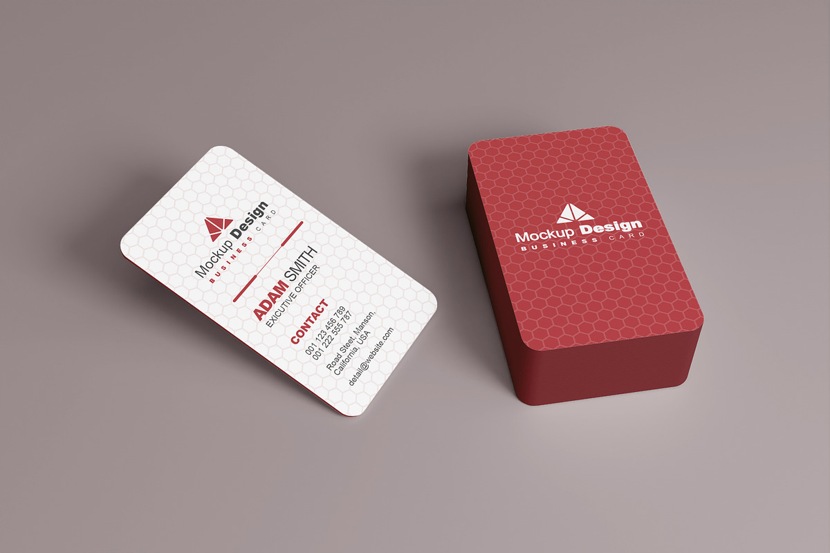 Round Vertical Business Card Mockupu, an Advertising Mockup by alimran24 (Photo 9 of 13)