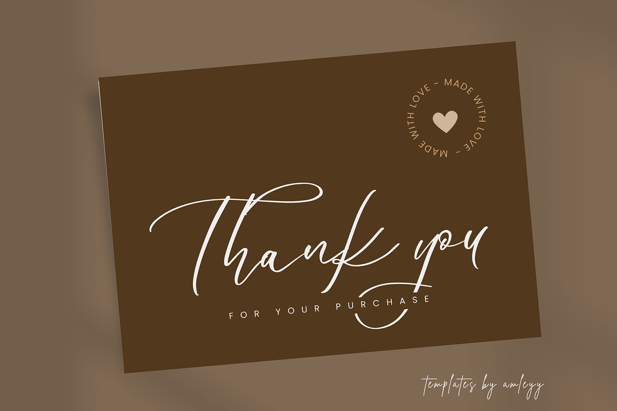 Minimal Thank You Card for Business, a Card Template by Elegant_Studio44 (Photo 3 of 6)