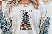 Just a Witch Who Loves Books,Hallowe, an Illustration by Sublimation Artist (Thumbnail 3 of 9)