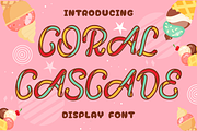 Coral Cascade - Display Font, a Font by PutraCetol Studio (Thumbnail 1 of 11)