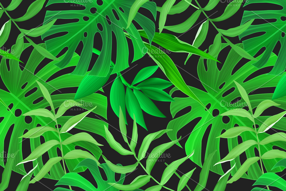 Tropical pattern. Jungle palm leaves, a Pattern Graphic by Luxury Fashion Prints