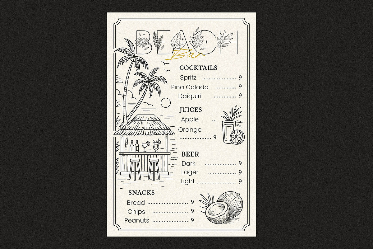 Tropic Summer - Botanical Luxury Dis, a Symbol Font by AndrewPixelType (Photo 7 of 9)