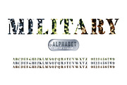 Camouflage Stencil Font Set, a Graphic by Pro_Vector (Thumbnail 1 of 3)