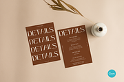 Modern & Minimalist Wedding Invite, an Invitation Template by StudioVonBraitenberg (Thumbnail 2 of 10)