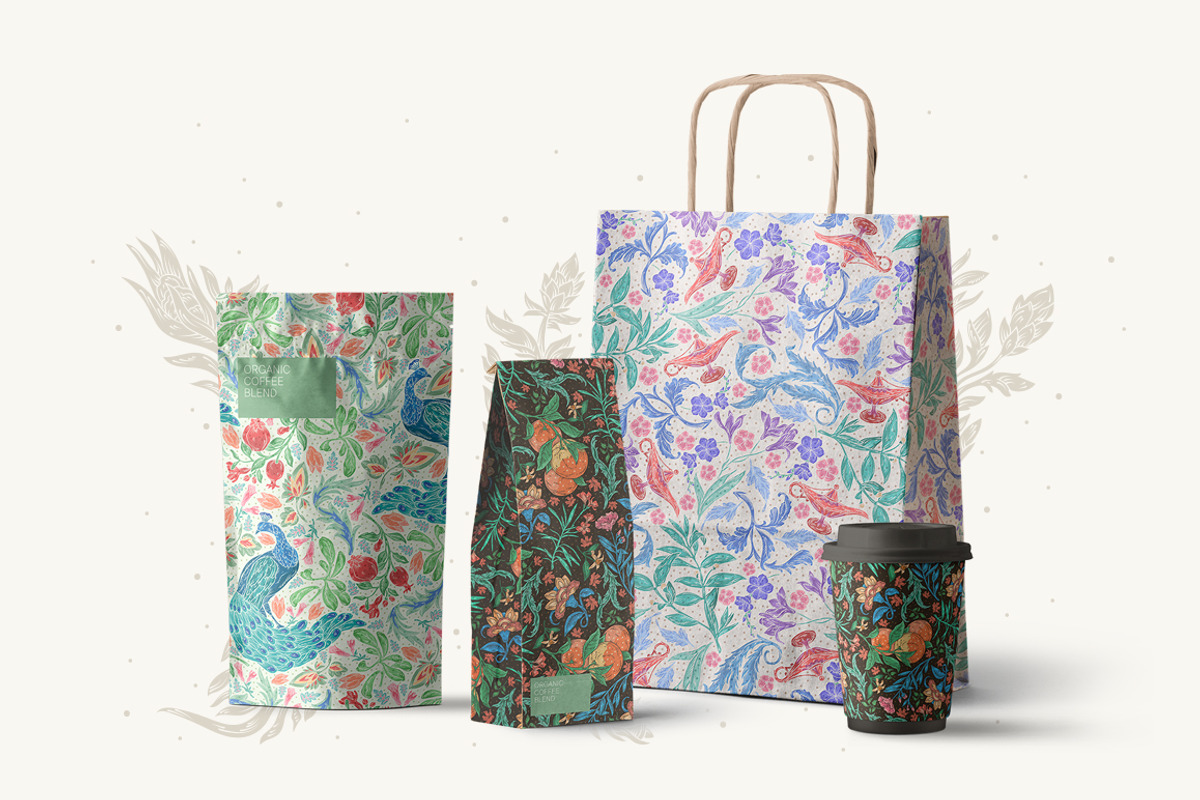 Oriental Dreams patterns, a Pattern Graphic by Piñata (Photo 12 of 17)