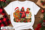 Chicken Christmas PNG, a Seasonal Illustration by Watercolor design (Thumbnail 1 of 3)