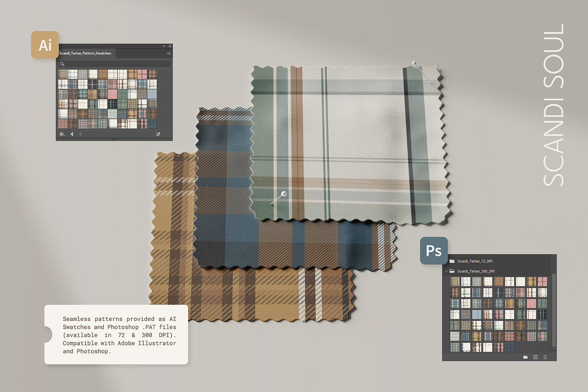 60 Scandi Tartan & Plaid Patterns, a Pattern Graphic by IuliiaSavko (Photo 3 of 14)