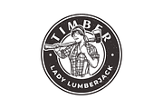 Lumberjack Lady Logo Template, a Branding & Logo Template by lineandcircle (Thumbnail 3 of 3)