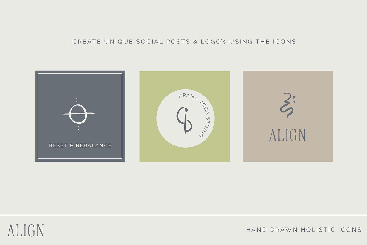 Wellness Holistic Boho Yoga Icons, an Outline Icon by CreativeWilderness (Photo 4 of 10)