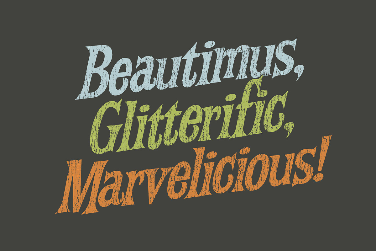 Funfare | Retro Display Type!, a Serif Font by StudioWorks (Photo 4 of 9)