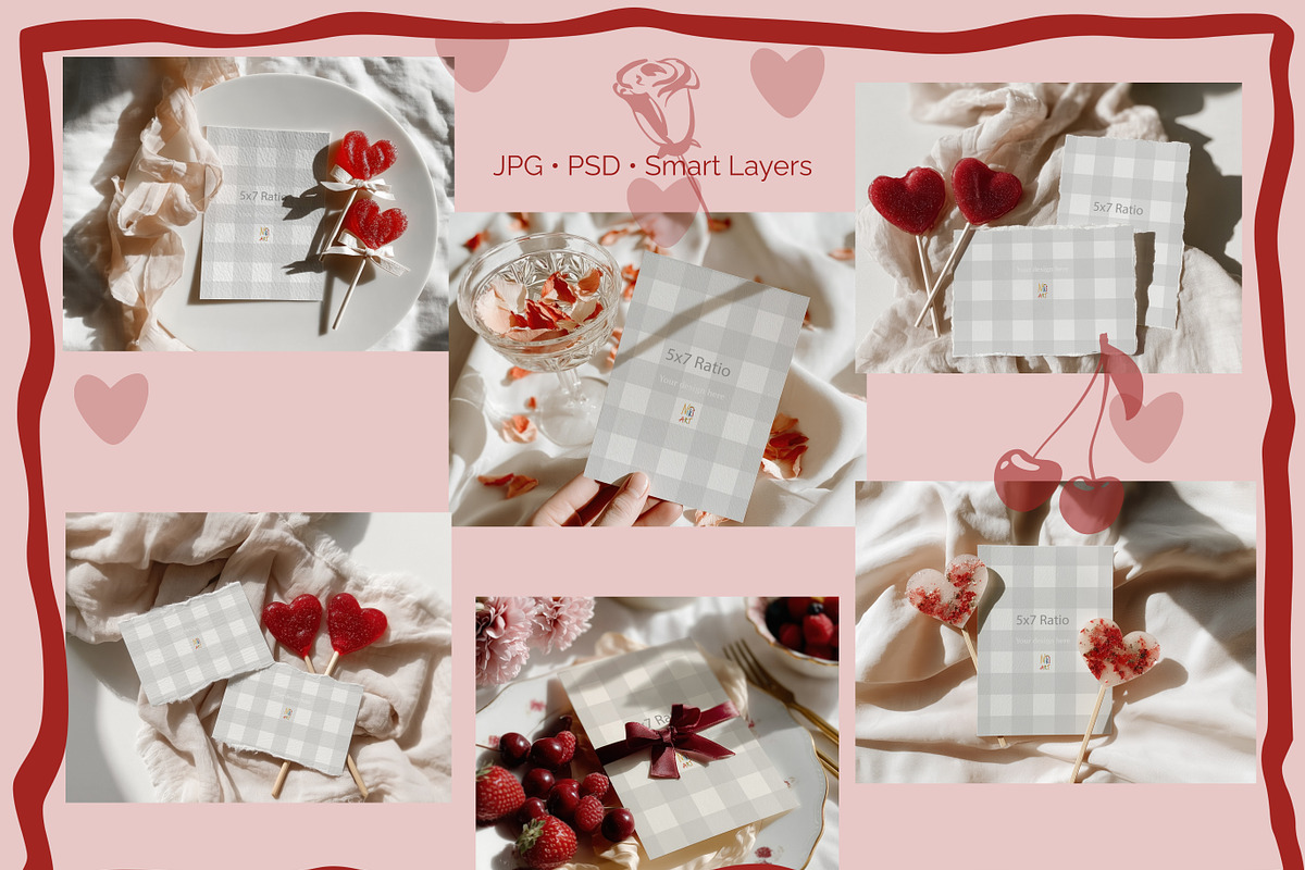 Love Season Card Mockup Collection, a Mockup by NikiArts (Photo 3 of 14)