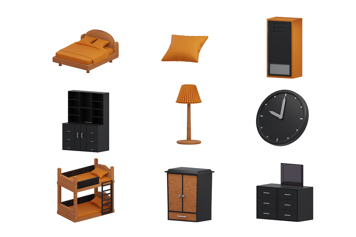 3D Furniture & Home Decor Pack, a Furniture 3D Model by Dudukbersama (Photo 3 of 3)