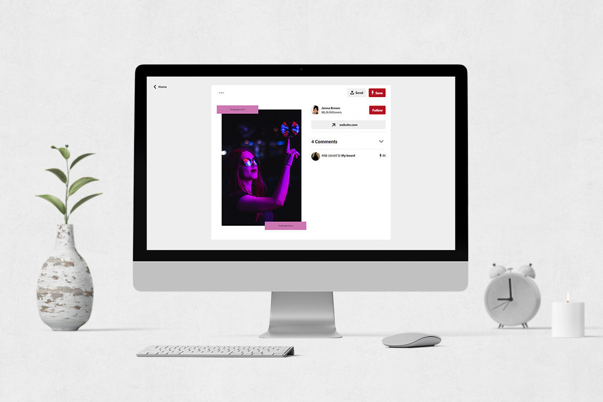 Neon Pinterest Posts, a Social Media Template by Social Corner Graphics (Photo 4 of 8)