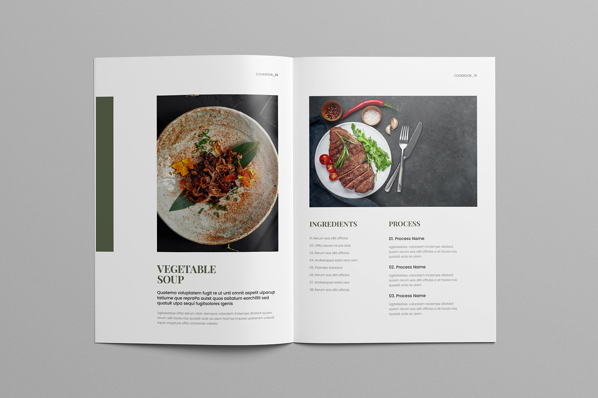 Cookbook Template, a Brochure Template by Pixelpick (Photo 3 of 9)