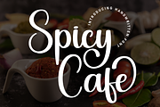 Spicy Cafe | Script Font, a Handwritten Font by Scratchones (Thumbnail 1 of 9)