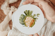 Watercolor Vegetables Collection, a Food Illustration by Jenteva Art (Thumbnail 2 of 15)