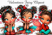 Valentines Fairy Clipart, an Illustration by Craft Nest (Thumbnail 1 of 11)