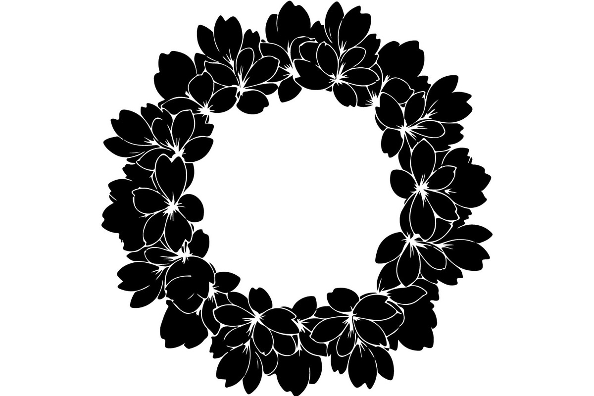 Floral Wreath Frame Bundle, an Object Graphic by Creativeshirt (Photo 3 of 20)