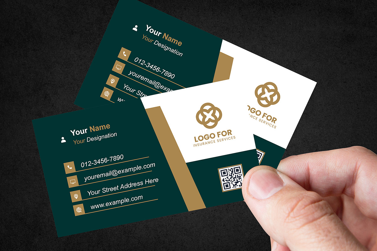 Editable Clean Business Card PSD preview 3