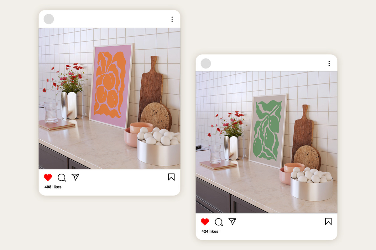 Kitchen Frame Mockup Bundle EILA, a Household Mockup by Bonumo (Photo 9 of 10)