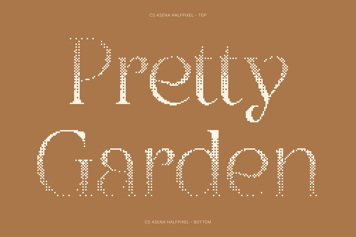 CS Asena Halfpixel, a Serif Font by Craft Supply Co. (Photo 3 of 8)