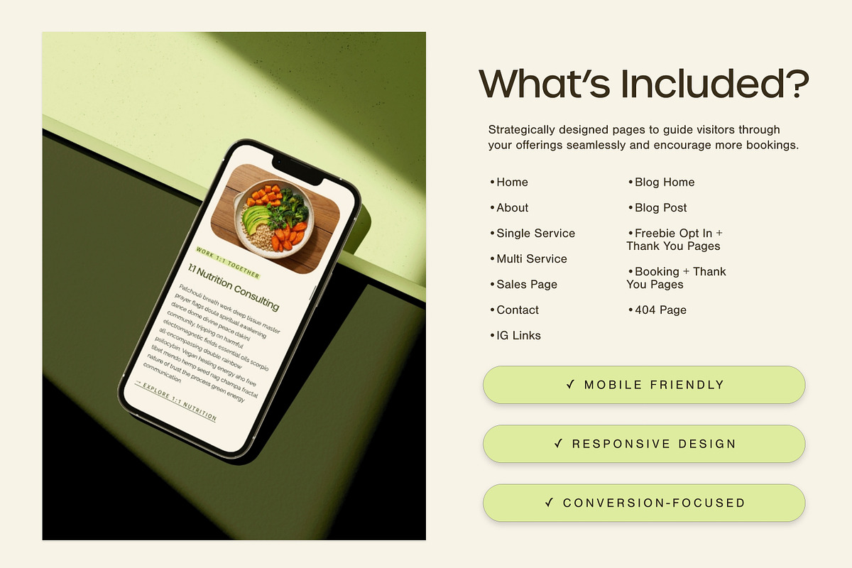 Health & Wellness Website Template, a Squarespace Template by Glo Design Studio (Photo 4 of 11)