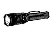 Tactical Flashlight Silhouettes, a Graphic by musafir_fashion (Thumbnail 9 of 14)