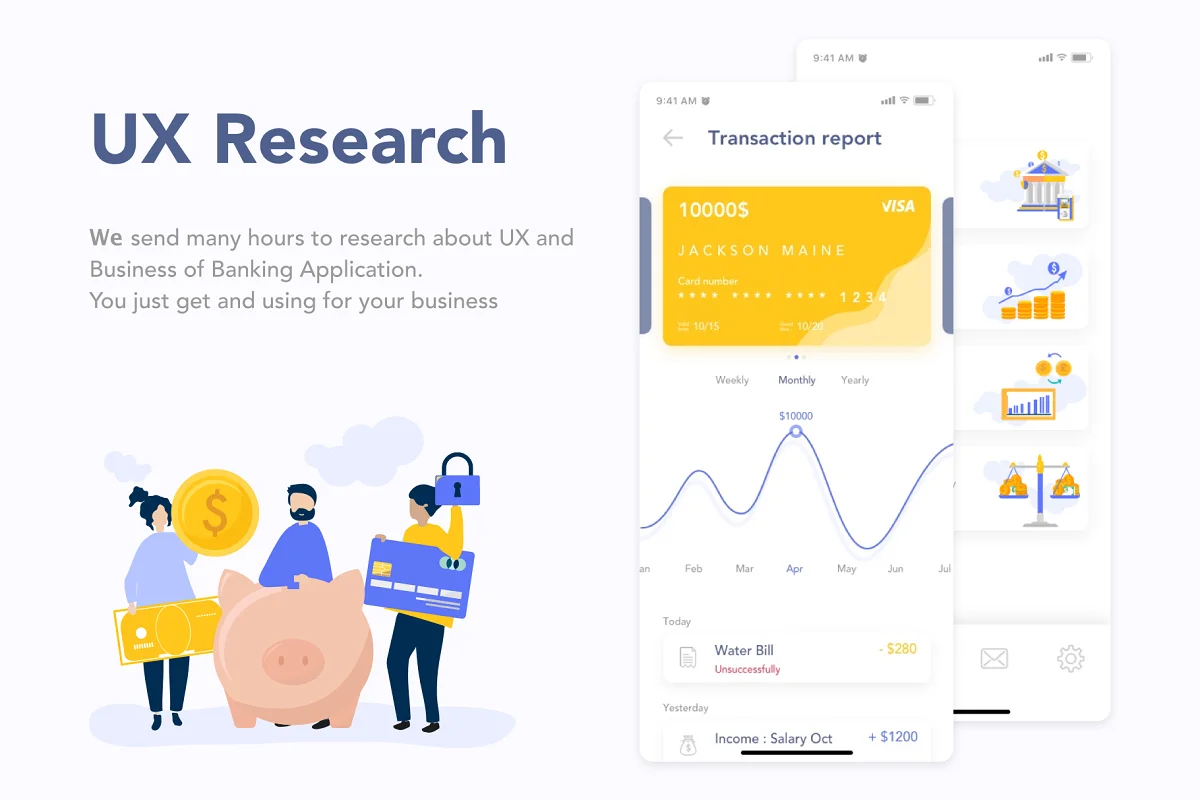 MooBank - Banking App Design UI Kit, an App Template by Capi Product (Photo 2 of 6)