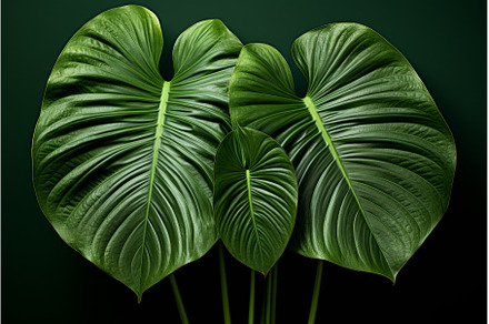 Monsterra leaf jungle. Generate Ai, a Nature Photo by Ylivdesign