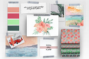 Tropical Summer Retro Roadtrip, a Seasonal Illustration by Catch the Dream Art (Thumbnail 2 of 10)