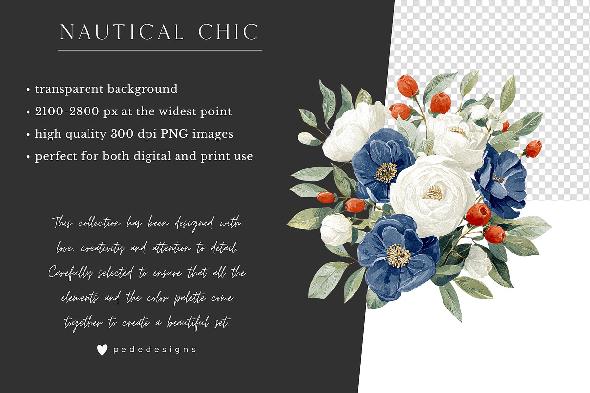 Nautical Chic Collection, a Decorative Illustration by PeDe Designs (Photo 17 of 29)