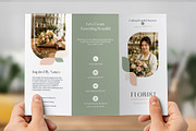 Flower Shop Trifold Brochure, a Brochure Template by WheelieMonkey (Thumbnail 2 of 3)