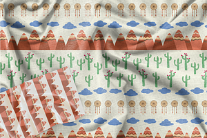 Teepee Wigwam Indian Pattern