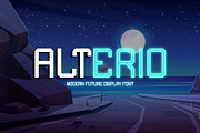 Alterio || Modern Display Font, a Symbol Font by Analogous (Thumbnail 1 of 15)