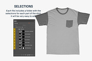 Comfort Colors Pocket Tee Mockups, a Shirt Mockup by GraphicHero (Thumbnail 6 of 9)