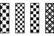Black Geometric Pattern Panel Set, an Object Graphic by Designer_Momina (Thumbnail 6 of 13)