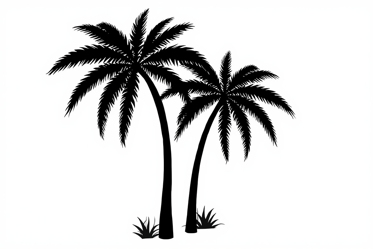 Palm Silhouette Clipart Set, an Illustration by hafijul (Photo 2 of 21)