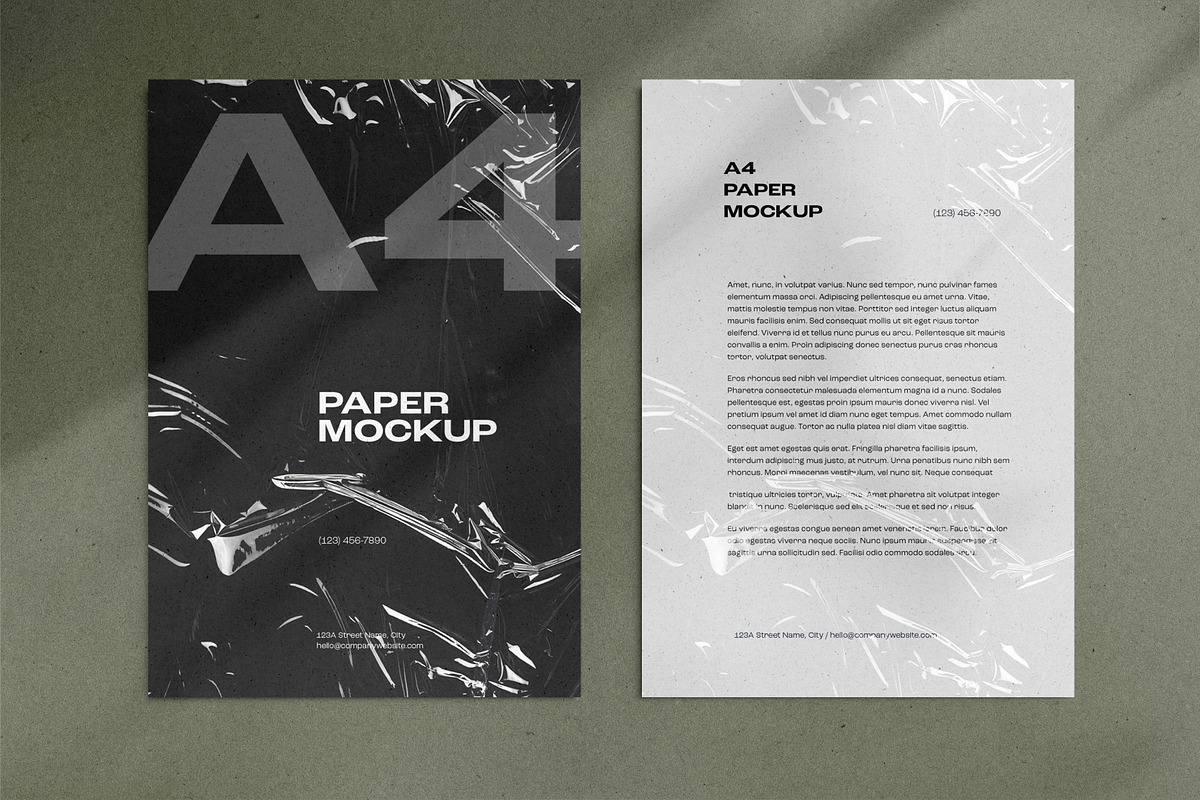 A4 Paper / Stationery Mockups 02, a Pens & Pencil Mockup by dpi (Photo 7 of 11)