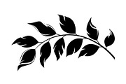 Botanical Leaf Silhouette Bundle, an Illustration by yasushie (Thumbnail 42 of 51)