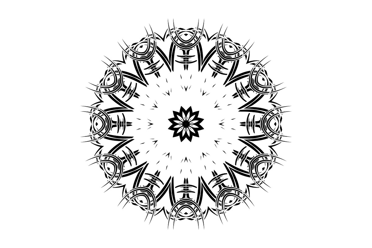 Modern Black and White Mandala Pack, a Decorative Illustration by NJ Himel (Photo 61 of 101)