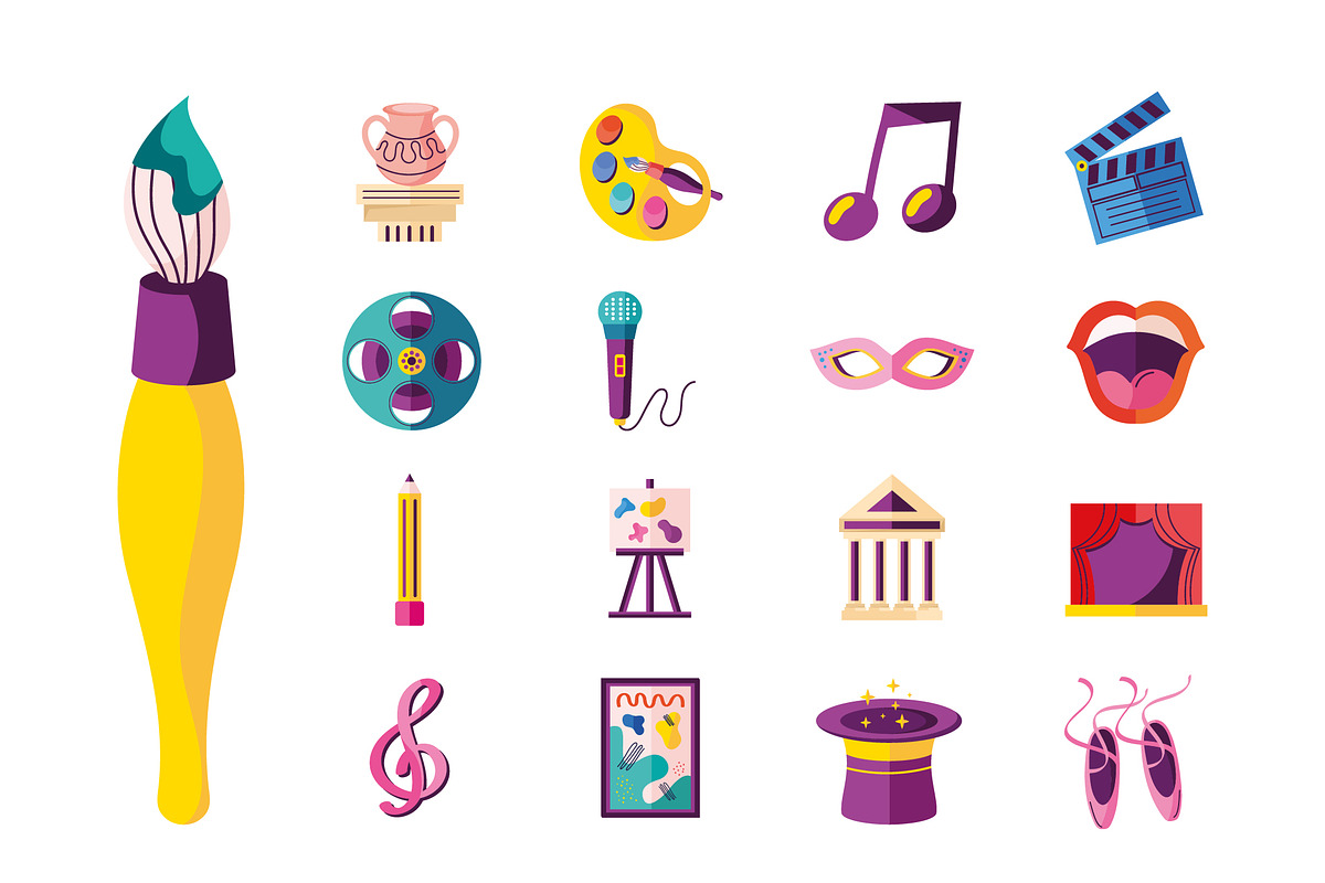 Art & Culture Icons Set