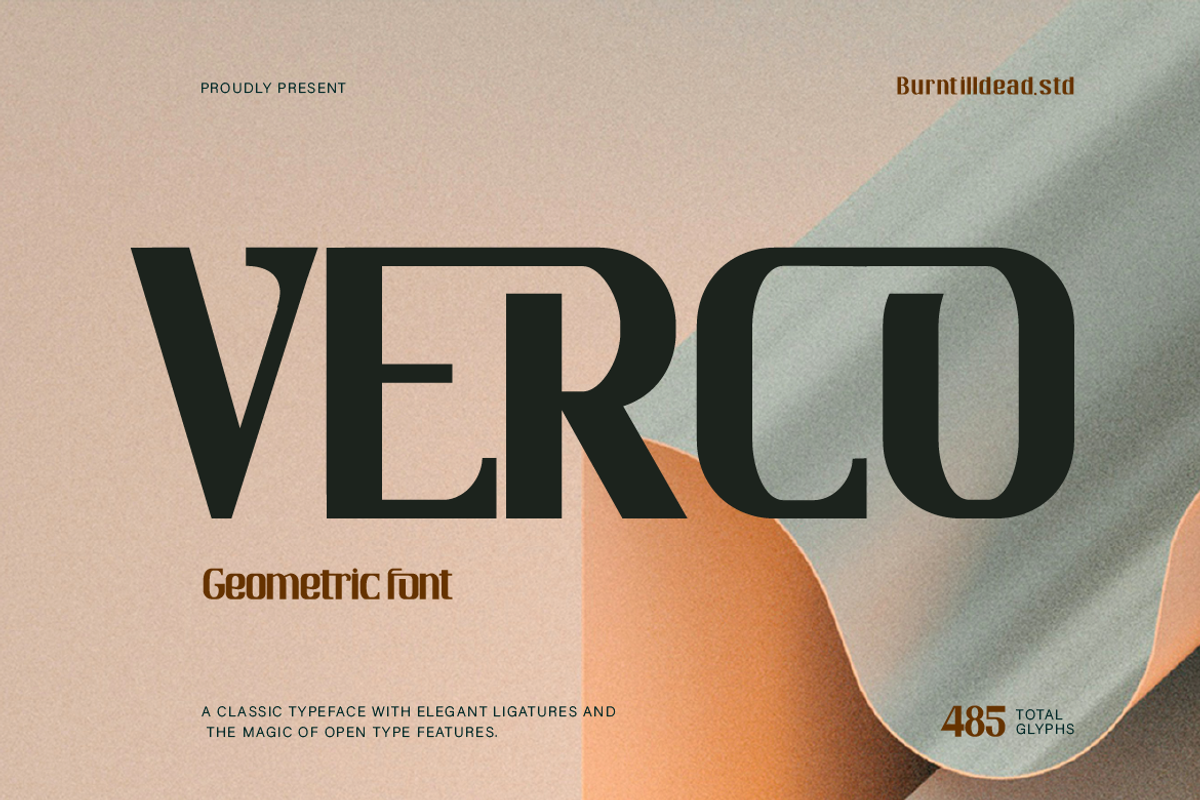 Verco, a Sans Serif Font by Burntilldead (Photo 2 of 13)