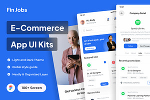 Fin Jobs - Jobs Finder App UI Kits