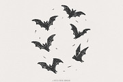 Minimal Flying Bats PNG, Spooky, an Illustration by SharpMarketplace (Thumbnail 1 of 9)
