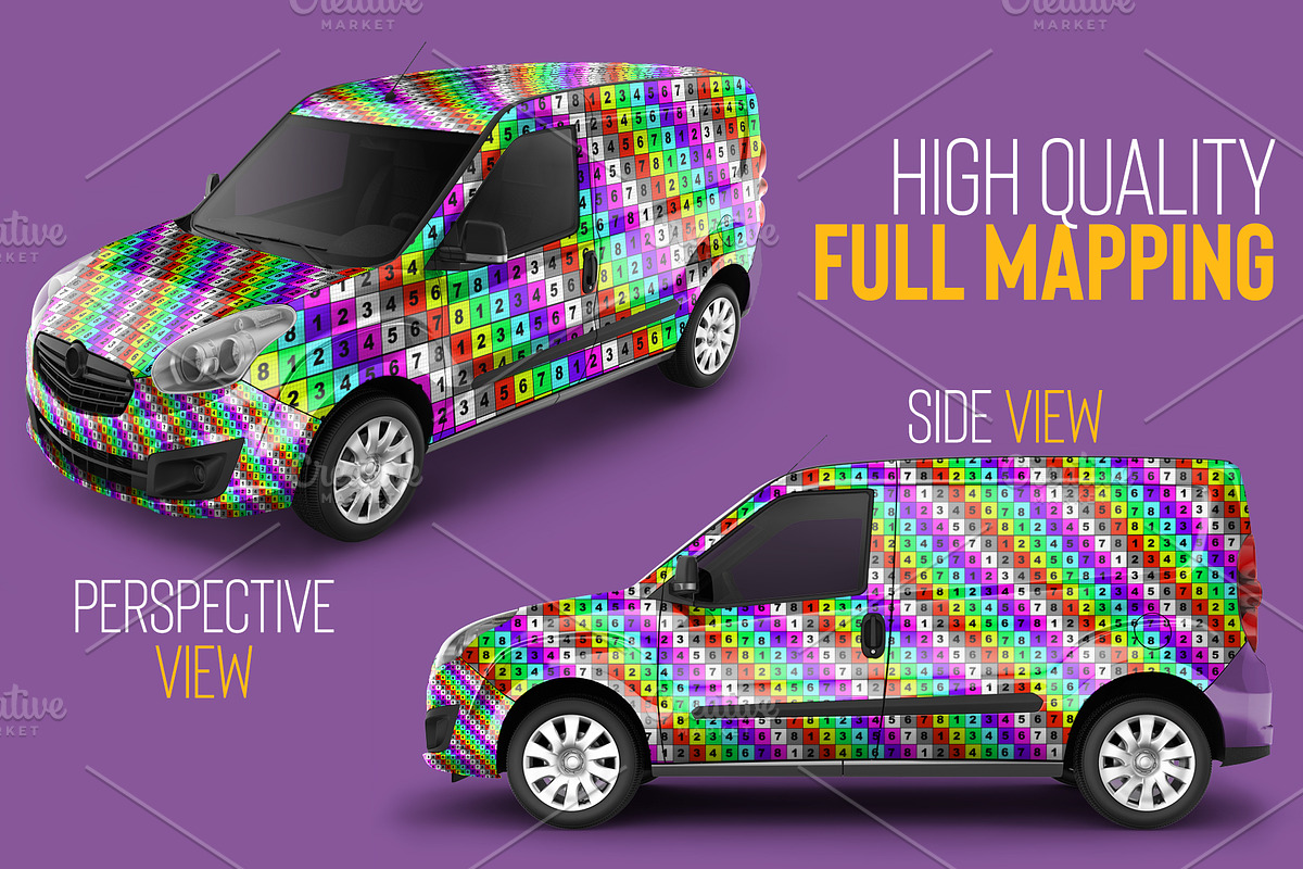 Photorealistic PSD Cargo Car Mock-up, an Advertising Mockup by Sinlatown (Photo 2 of 8)