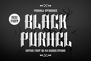 Black Purhel - Medieval Font, a Blackletter Font by QR Design Studio (Thumbnail 1 of 6)