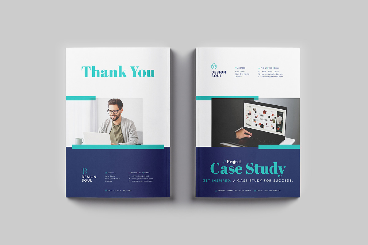 Case Study Template, a Brochure Template by Designsoul14 (Photo 10 of 10)