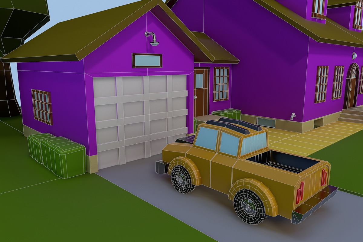 Low Poly House 2, an Architecture 3D Model by Midgardians (Photo 9 of 14)